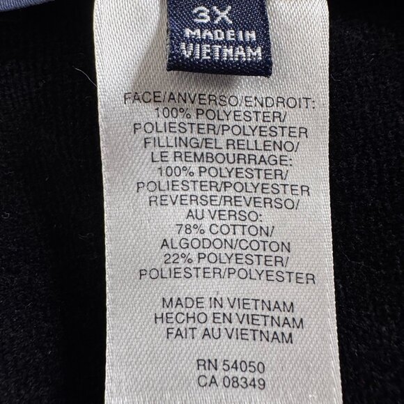 EUC Jones New York Signature Woman Quilted Vest Plus sz 3X Red Puffer Front Zip - Picture 8 of 13